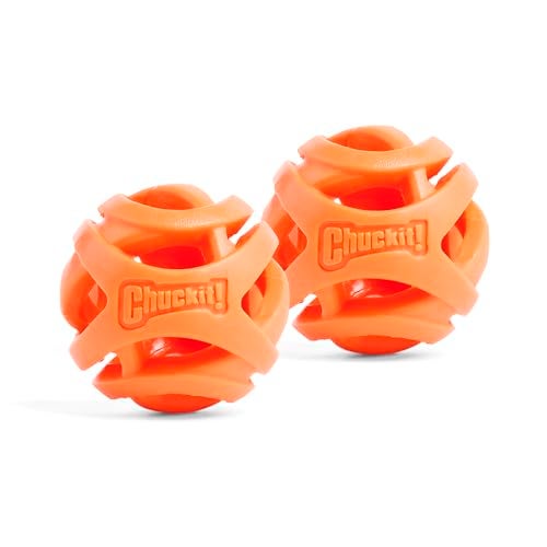 Chuckit! 31931 Breathe Right Fetch Ball Small - 2 Pack, Orange