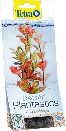 Tetra DecoArt Plantastics, S Red Ludwigia, Aquarium Decoration, Hiding & Spawning Spot, Natural Movement in Water Flow, Easy Cleaning, Robust & Colour-Fast