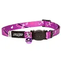 Rogz Kiddycat Safeloc Cat Collar Purple Extra Small with Variable Load Safety Release Buckle