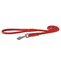 Rogz Leather Round Fixed Lead Red LGE 13mm