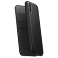 Nomad Rugged Folio for iPhone Xs Max | Black Horween Leather