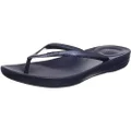 FitFlop Women's Comfortable Fitflop iQushion Flip-Flop Sandals, Midnight Navy, 7 US