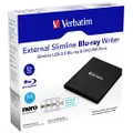 Verbatim External Slimline USB 3.0 Blu-ray Writer,External Slimline USB 3.0 Blu-ray Writer