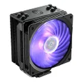 Cooler Master Hyper 212 RGB Black Edition CPU Cooler with Jet Black Nickel Plated Fins for Premium Aesthetic Appeal - Black - RR-212S-20PC-R1