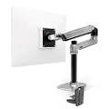 Ergotron – LX Single Monitor Arm, VESA Desk Mount – for Monitors Up to 34 Inches, 3.2 to 11.3 kg – Tall Pole, Polished Aluminum