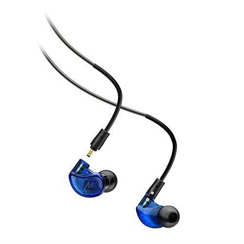 MEE audio M6 PRO Musicians’ in-Ear Monitors with Detachable Cables; Universal-Fit and Noise-Isolating (2nd Generation) (Blue)