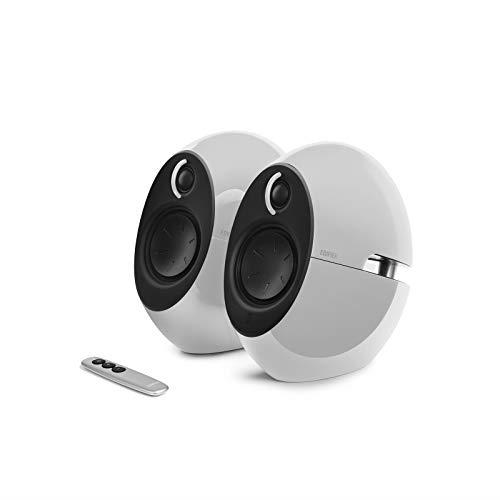 Edifier e25HD Luna HD 2.0 Digital Powered Speaker with Bluetooth, Optical, AUX, Outstanding Audio Quality, Built in Bass Radiator, Bass Driver, Dome Tweeters. Designed for Home Entertainment (White)
