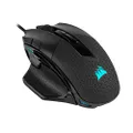 CORSAIR Nightsword RGB, Tunable FPS/MOBA Optical Gaming Mouse (18000 DPI Optical Sensor, Weight System, 10 Programmable Buttons, RGB Multi-Colour Backlighting) - Black