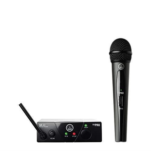 AKG WMS-S40SVA WMS40 Mini Dual Wireless Single Microphone Set, Black