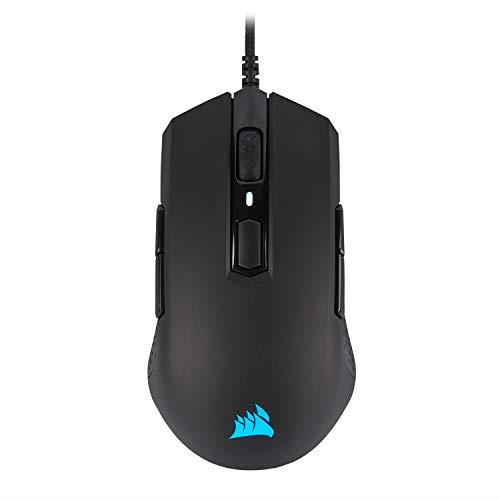 Corsair CH-9308011-AP M55 RGB Pro Wired Ambidextrous Multi-Grip Gaming Mouse- 12,400 DPI Adjustable Sensor- 8 Programmable Buttons- Black, Holds 22"x23" Pad