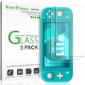 amFilm(3 Pack) Premium Tempered Glass Screen Protector Film for Nintendo Switch Lite (2019)