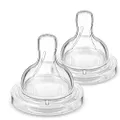 Philips Avent Anti-Colic Teats - 0month+ Newborn Flow - Soft Silicone Bottle Feeding Nipple - BPA Free - 2-pack - SCF631/27