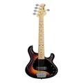 Sterling by Music Man RAY5-VSBS-M1 Sterling by Music Man StingRay Ray5 5-String Bass Guitar, Vintage Sunburst Satin, Vintage Sunburst Satin