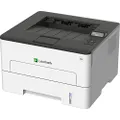 Lexmark B2236dw Monochrome Compact Laser Printer, Duplex Printing, Wireless Network Capabilities (18M0100), White/Gray, Small