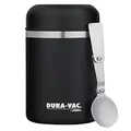 DURA-VAC by Thermos Vacuum Insulated Stainless Steel Food Jar, 500ml, Black, DVF500BK6AUS