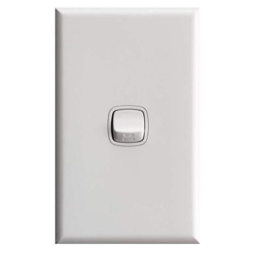 HPM Excel 10A 1 Gang Rocker Switch, White, CDXL770/1WEWE