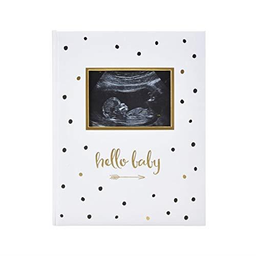 Pearhead Hello Baby Babybook, Sono White/Black/Gold