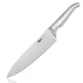 Furi Pro Cook's Knife 20cm, 7 7/8", ultra-sharp knife for superior cutting performance, unique reverse-wedge handle for a safer grip, stainless steel blade, 25-year guarantee, silver