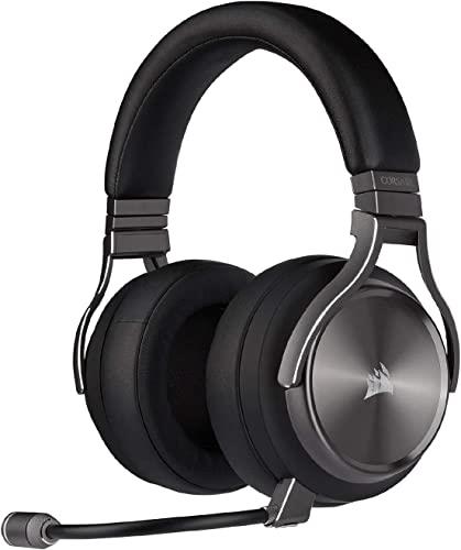 Corsair Virtuoso RGB Wireless SE High-Fidelity Gaming Headset, 7.1 Surround Sound, Broadcast-Grade Omni-Directional Microphone with PC, Xbox One, PS4, Switch and Mobile Compatibility - Gunmetal