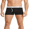 Bonds Mens Underwear Cotton Blend Guyfront Trunk, Black & White (1 Pack), Large