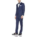 Calvin Klein Men's Super Slim Fit 100% Wool Suit Jacket, Ink, 100S