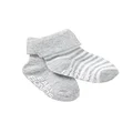 Bonds Baby Classic Cuff Socks - 2 Pack, New Grey Marle (2 Pack), 2-4 (1-2 Years)