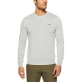 Lacoste Men Basic Crew Nk Cotton Sweater, Silver Chine, 07F (XX-Large)