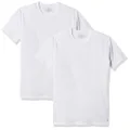 Calvin Klein Men's Cotton Stretch Crew - 2 Pack, White, X-Large