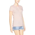 Tommy Hilfiger Women's Cotton Stretch Slim fit Polo Shirt, Ballerina Pink, X-Large