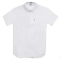 Ben Sherman Men's Short Sleeve Classic Oxford Shirt, White, Small