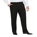 Bracks Men's Black Self Stripe Trouser, Black, 82R