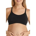 Bonds Women's Underwear Maternity Wirefree Crop, Black, XL