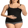 Bonds Women's Underwear Maternity Hidden Support Singlet,Black,12B