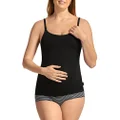 Bonds Women's Underwear Maternity Hidden Support Singlet,Black,12B