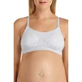 Bonds Women's Underwear Maternity Wirefree Crop, Light Heather marle, M