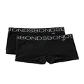 Bonds Girls’ Underwear Hipster Short - 2 Pack, Black (2 Pack), 12/14