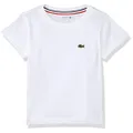 Lacoste Boys' Basic Crew Neck T-Shirt, White, 02A