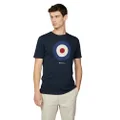 Men Sherman Men's Target T-Shirt, Navy Blazer, Medium