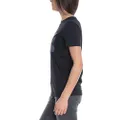Calvin Klein Jeans Women's Monogram Box Logo Straight Fit T-Shirt, Black, XS