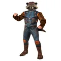 Rubie's Adult Costume and Mask Avengers Endgame - Rocket Raccoon Deluxe Adult Costume, Size XL Costume, As Shown, X-Large UK
