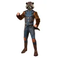 Rubie's Adult Costume and Mask Avengers Endgame - Rocket Raccoon Deluxe Adult Costume, Size XL Costume, As Shown, X-Large UK