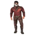 Rubie's Adult Costume and Mask Avengers Endgame - Star-Lord Deluxe Adult Costume, Size STD Costume, As Shown, Standard UK