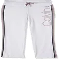 Calvin Klein Women's Calvin Logo Ankle Length Pant, White, M