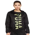 PUMA Women's Be Bold Graphic Woven Jacket, Black, XS