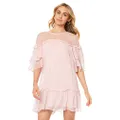 STEVIE MAY Women's Alder Mini Dress, Pink, S