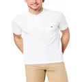 Lacoste Men's Classic Fit Polo with Pocket, White/white/creek, Small