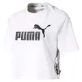 Puma Women'S Amplified Cropped Tee, Puma White, XL