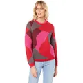 French Connection Women's Intarsia Lurex Knit, Multi, Small