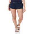 Tommy Hilfiger Women's Logo Lounge Shorts, Navy Blazer, LG