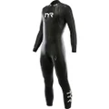 TYR Men's Hurricane Wetsuit Category 2, Black/Grey, Small
